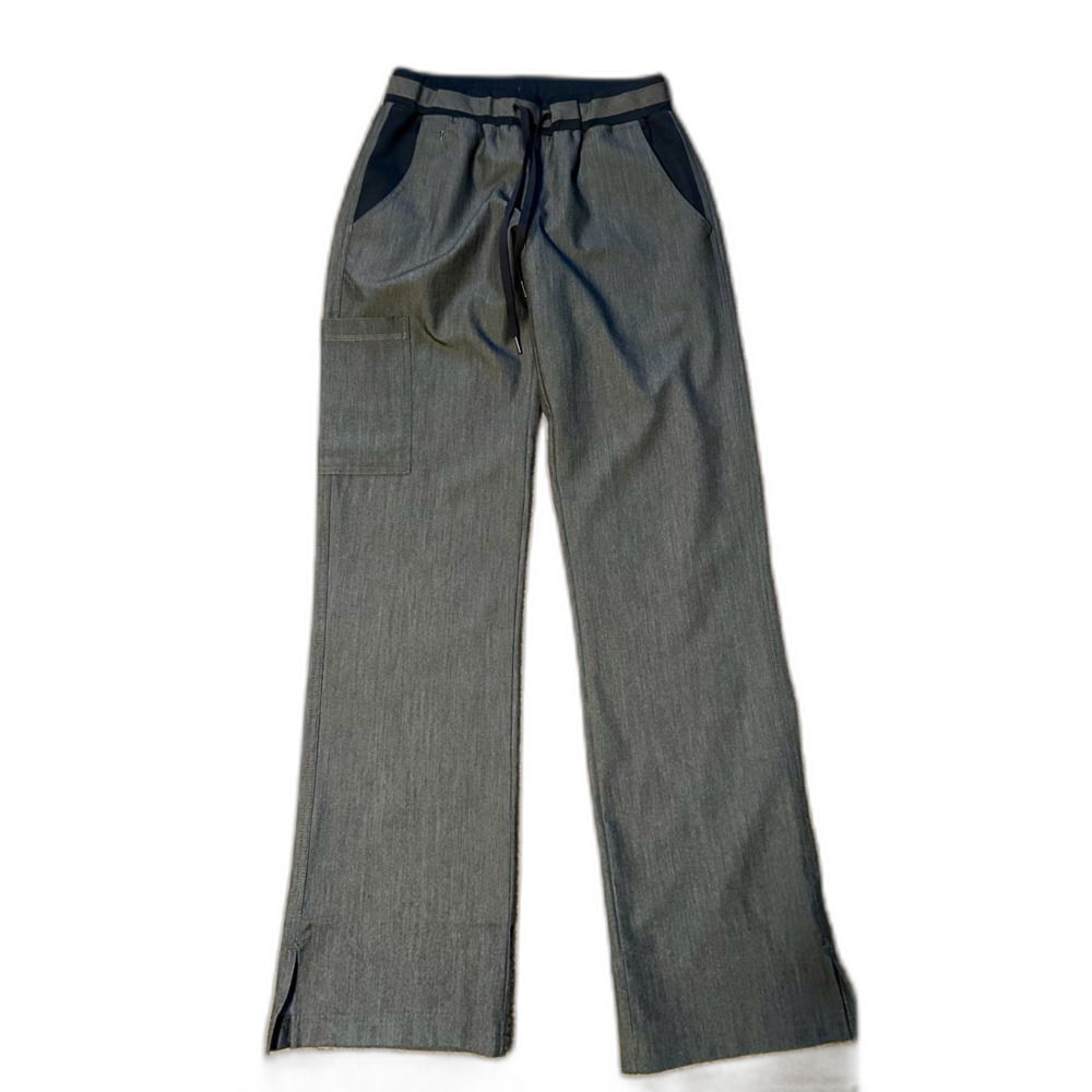 Med Couture Scrub Pants Dark Grey / Slate Size Small with Pockets Elastic Waist
